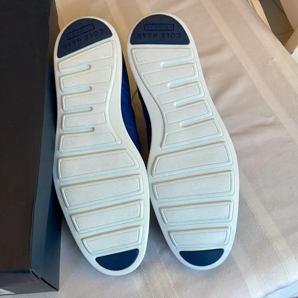 NWOT Cole Haan Men\'s Original Grand Shortwing Blue Suede Shoes, Size 11.5 M NWOT Cole Haan Men main image 2